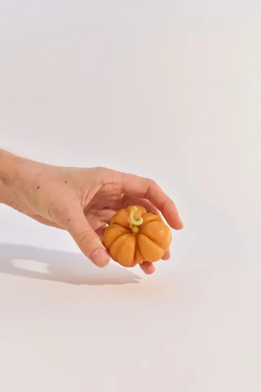 Heirloom Tomato Beeswax Candle - Small Orange