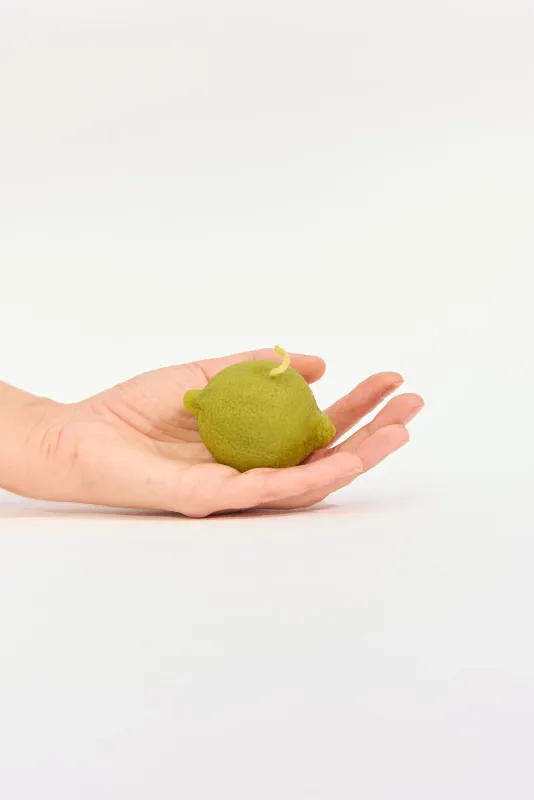 Lime Beeswax Candle