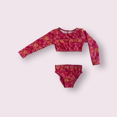 Biquini Crop Long Sleeves Marrakesh Pink