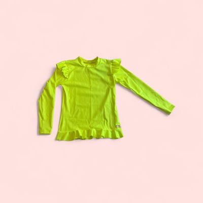 UV Shirt Ruffles Yellow Neon