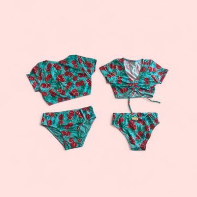 Biquini Crop Short Sleeves Romas Green