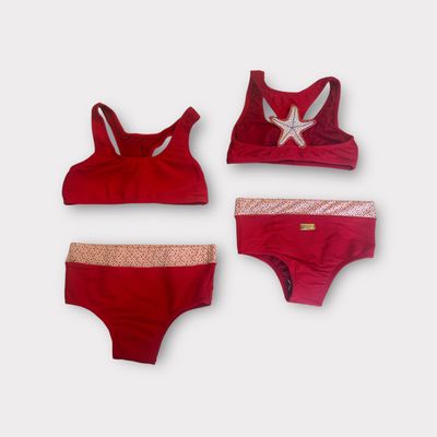 Biquini Starfish Red