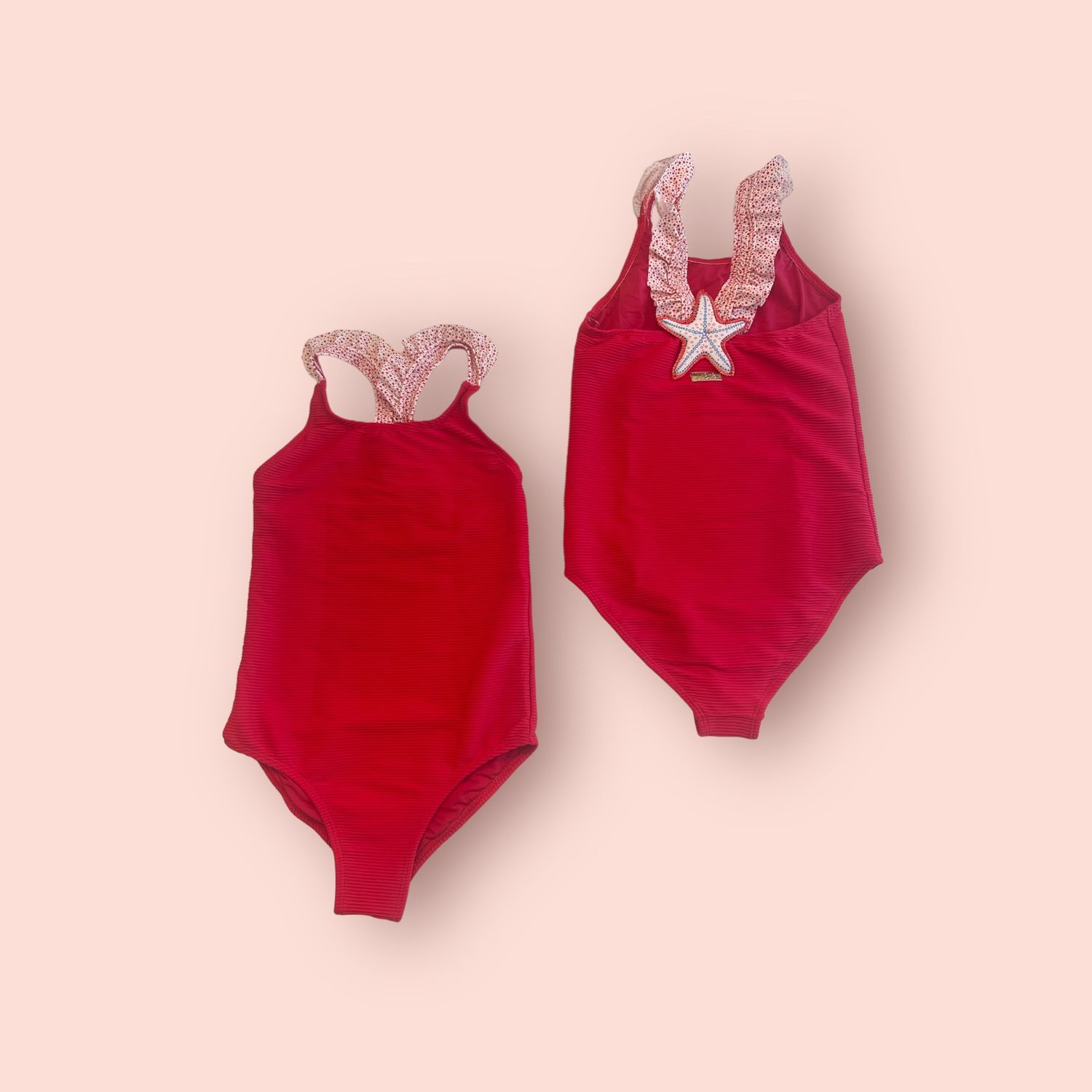 Maio Ruffles Starfish Red, Size: 2