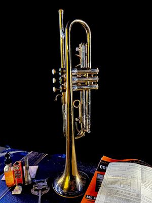 TIME CAPSULE - 1940s Olds Super Trumpet With Original 1947 Bill of