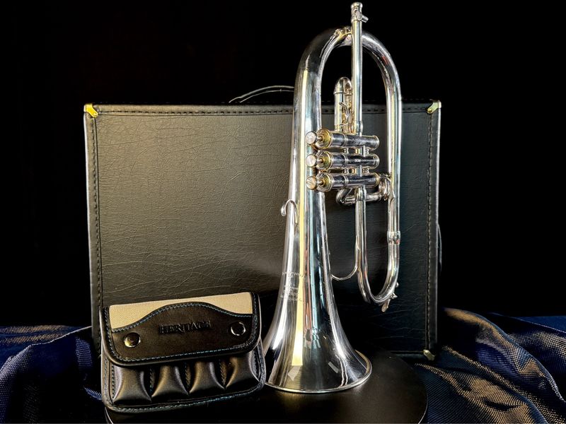 LA Benge Flugel Bundle - Double Case And Mouthpiece Pouch Included