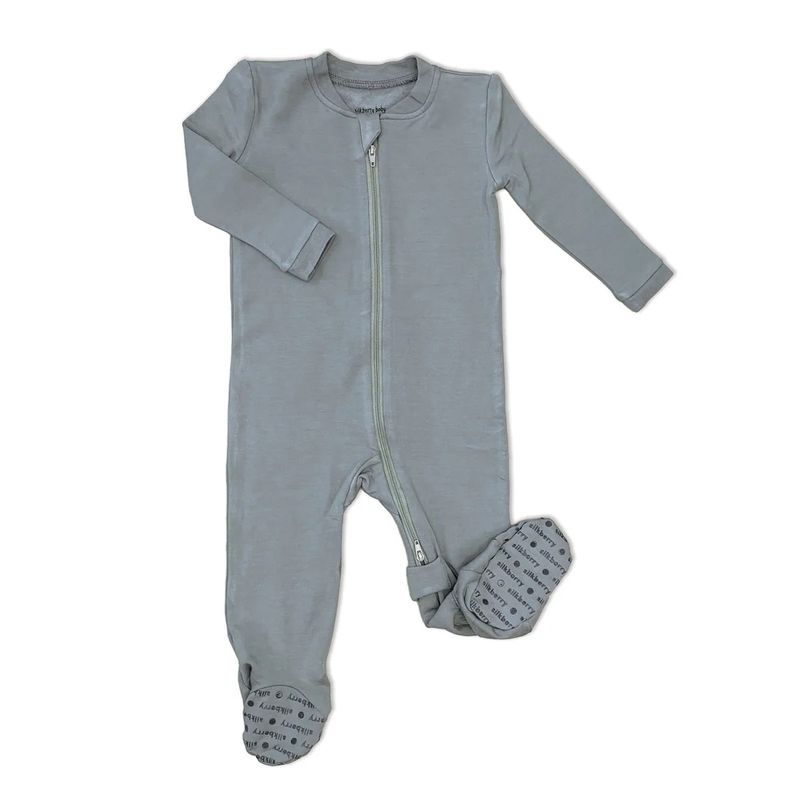 SB Bamboo Fleece Footie 2Way Zip 4539