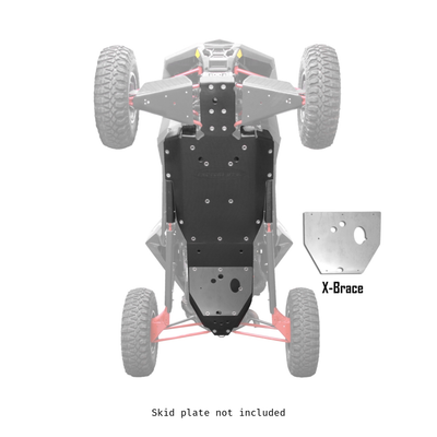 Polaris RZR RS1 X-Brace for UHMW Skid Plate