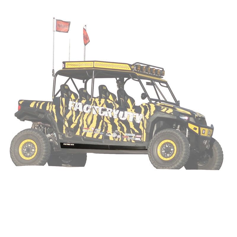 Polaris General 4 1000 UHMW Rock Sliders, UHMW Thickness: 3/8"
