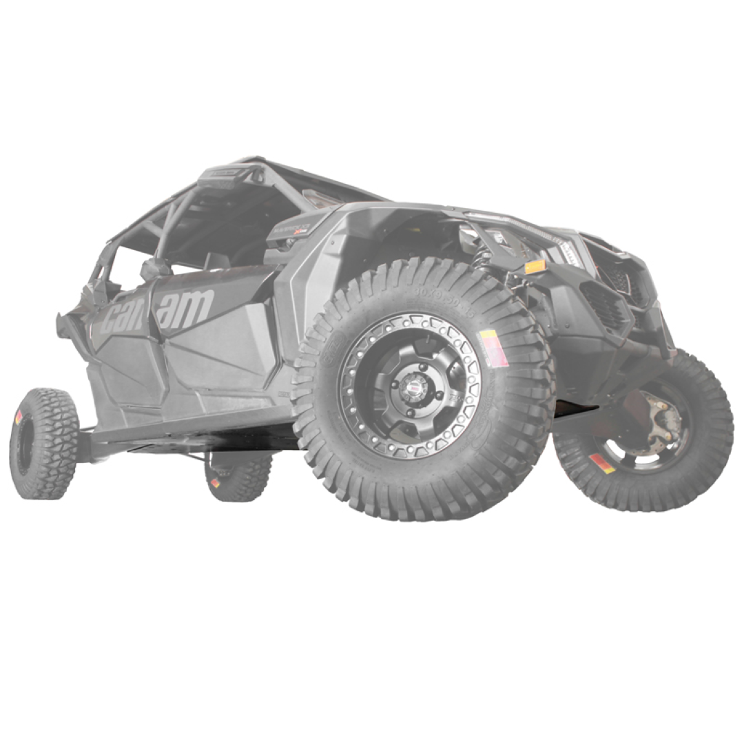 Can-Am Maverick X3 Max UHMW Skid Plate, UHMW Thickness: 1/2", X-Brace: Add X-Brace