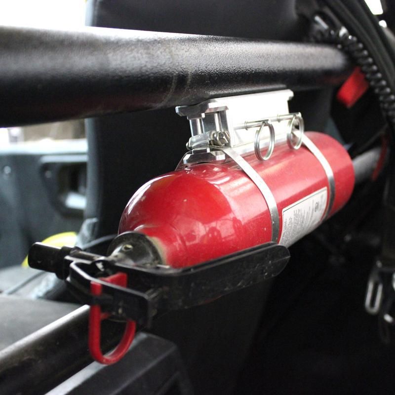Billet Fire Extinguisher Mount, Finish: Anodized Black