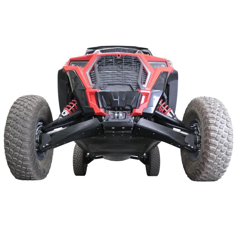 Polaris RZR XP 4 Turbo S UHMW Ultimate Skid Package, A-Arm Guards: 2018 Stock A-Arms, X-Brace: Add X-Brace