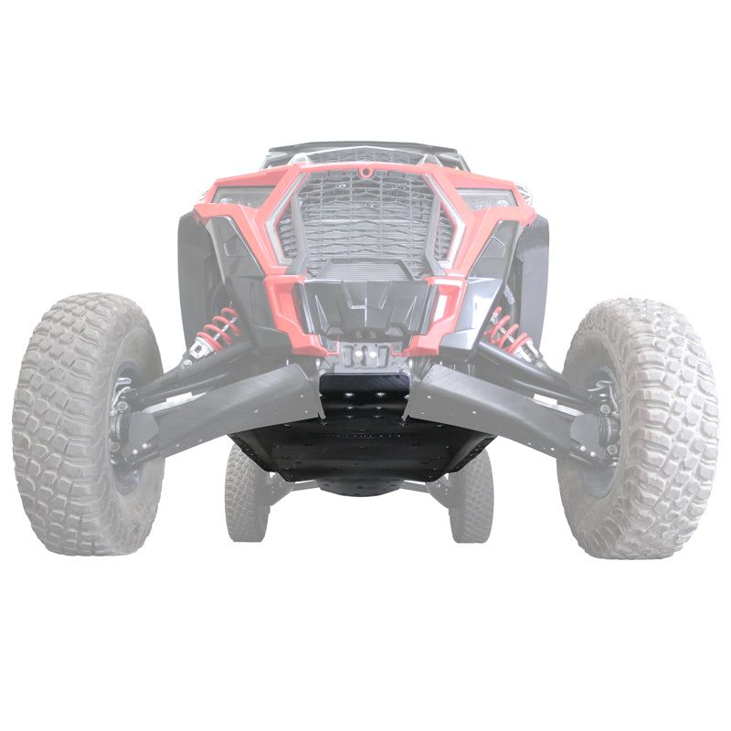 Polaris RZR XP 4 Turbo S UHMW Skid Plate, UHMW Thickness: 3/8", X-Brace: Add X-Brace