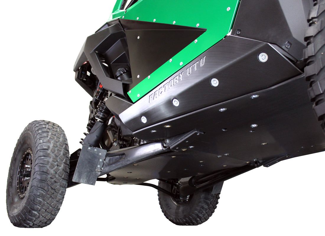 Polaris RZR PRO R UHMW Rock Sliders, UHMW Thickness: 3/8", Style: Low profile, Installation options: Install with Factory UTV Skid Plate