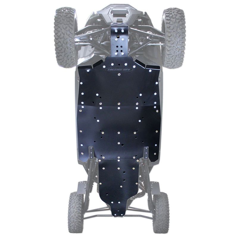 Polaris RZR Pro R 4 UHMW Skid Plate, UHMW Thickness: 3/8", X-Brace: Add X-Brace