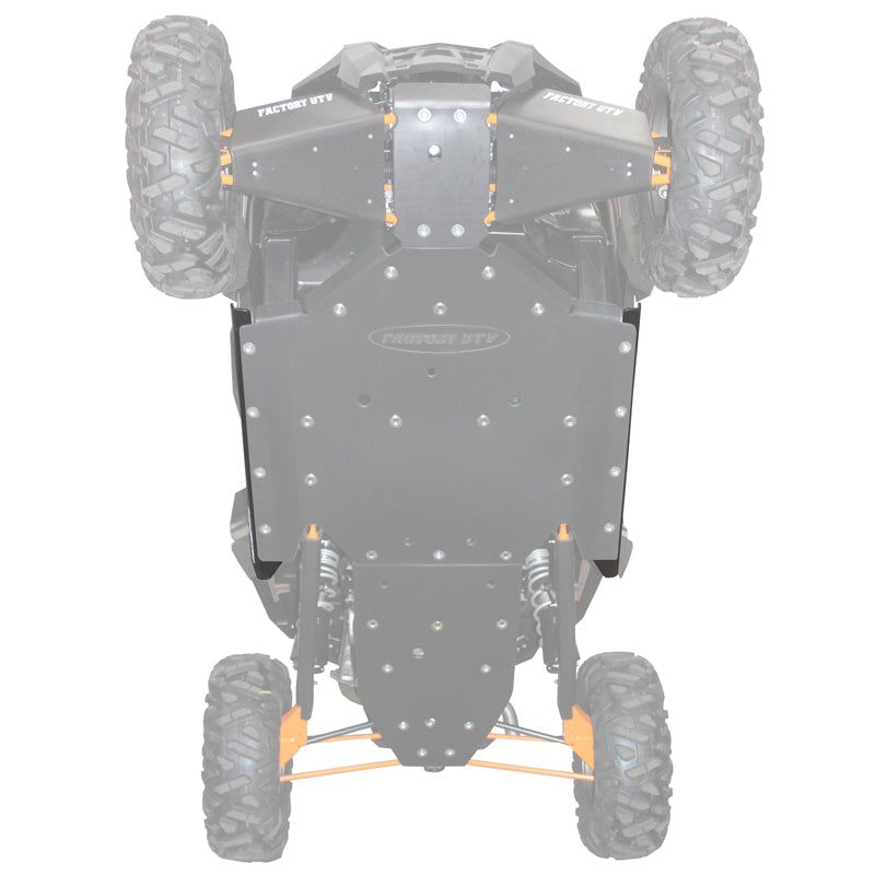 Polaris RZR XP 1000 UHMW Rock Sliders, UHMW Thickness: 3/8", Installation options: Standalone installation - "countersunk"