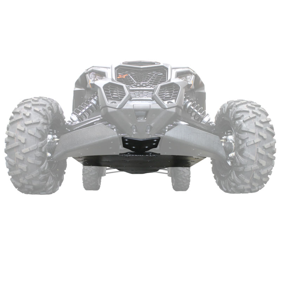 Can-Am Maverick X3 UHMW Skid Plate, UHMW Thickness: 1/2", X-Brace: Add X-Brace
