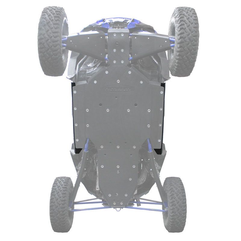 Polaris RZR XP Turbo UHMW Rock Sliders, UHMW Thickness: 3/8", Installation options: Standalone installation - "countersunk"