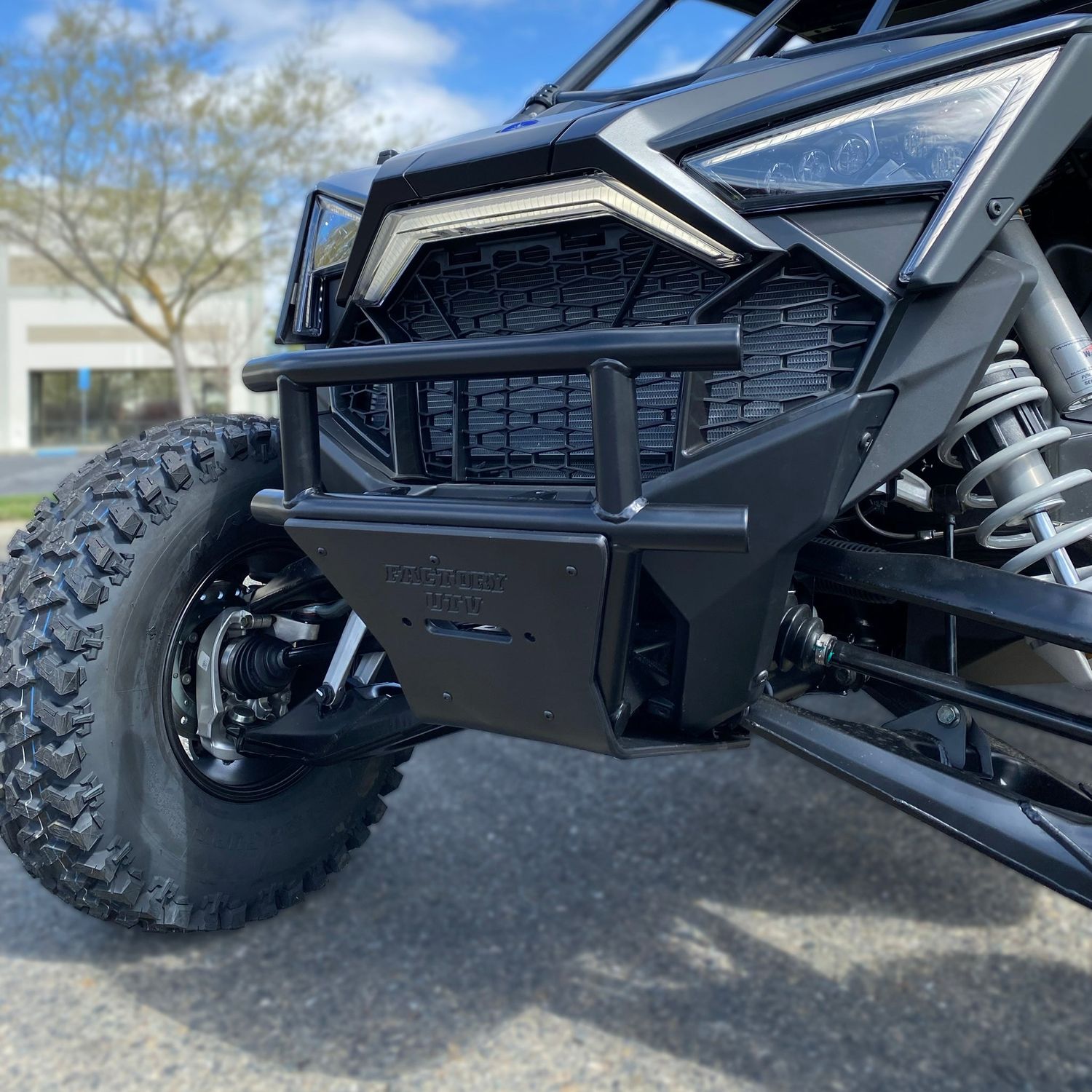 Polaris RZR Pro R / Turbo R Winch Bumper V2, Fairlead Cutout: with FUTV Billet Aluminum Fairlead (+75.00)