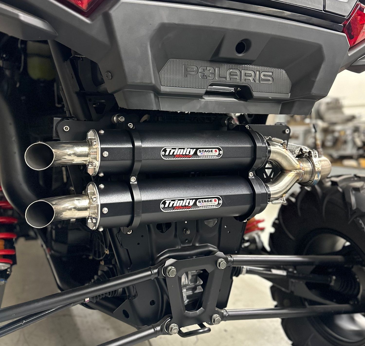 2024+ RZR XP 1000 SLIP ON, Muffler Finish: Brushed Aluminum