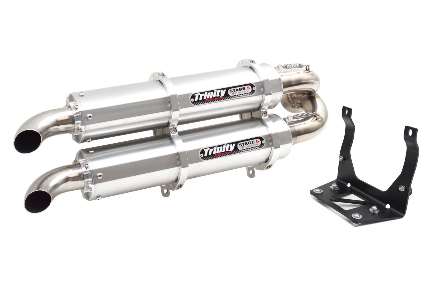 MAVERICK X3 SLIP ON EXHAUST, Color: Brushed
