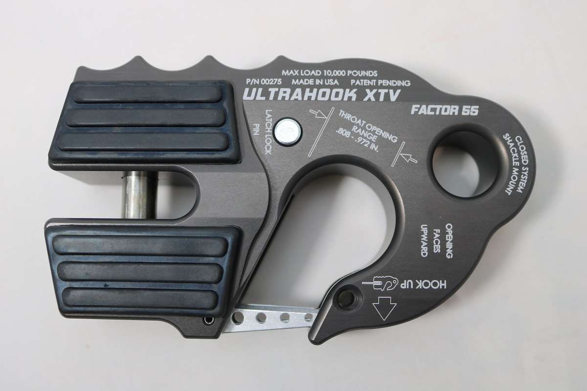 UltraHook XTV Winch Hook For ATV/UTV Red Factor 55, Color: Red