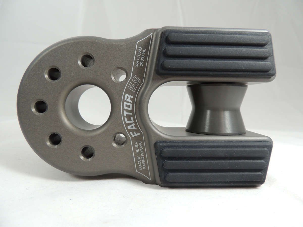 FlatLink XXL Winch Shackle Mount Assembly Anodized Gray