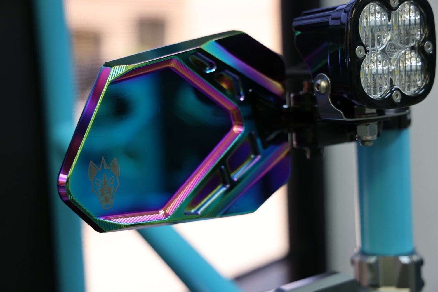 Cuero Pro UTV Side Mirror Oil Slick (Set of Two) PREORDER, Size: 1.5"