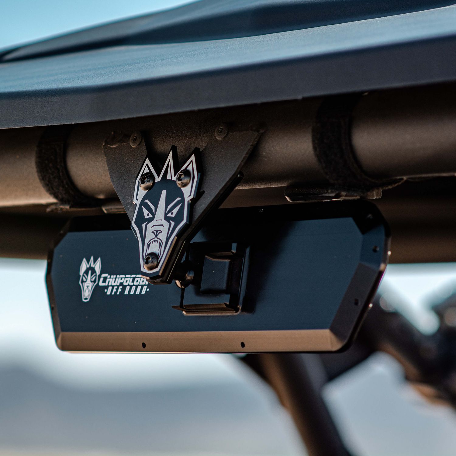 X3 Specific Super DELUXE 11" Offroad UTV Center Rearview Mirror, Color: Black