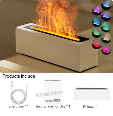 Ultrasonic flame aroma diffuser