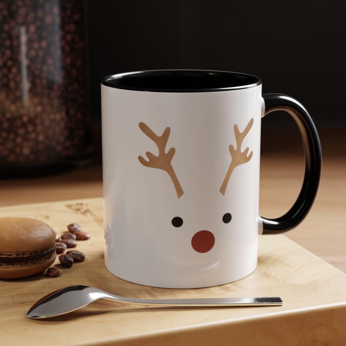 Reindeer Christmas Coffee Mug (11 oz)