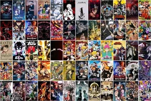 Set of 60 mix anime wall collage kit manga and color Small Wall Posters Set Collage for Home Office Decor (Size 6 in x 4 inch) 60 pieces
Name: KARTMEN Set of 60 mix anime wall collage kit manga