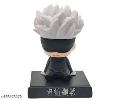 Gojo Satoru Jujutsu Kaisen Bobblehead Action Figure Toy | PVC Action Figure | Model Anime Toys Bobble Head Pack of 1