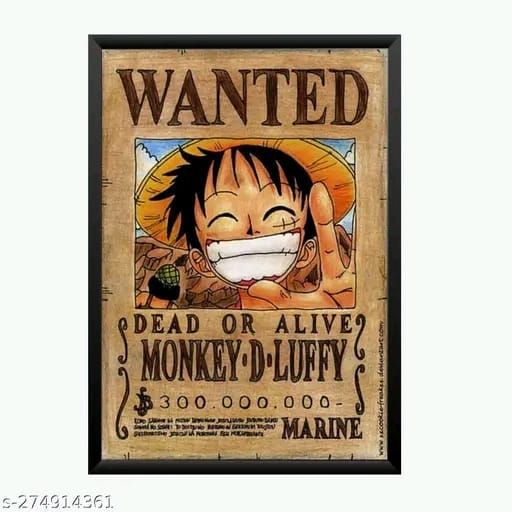 One Piece Anime Photo Frame 5X7 Inch Size Photo Frame Photo Home Office One Piece