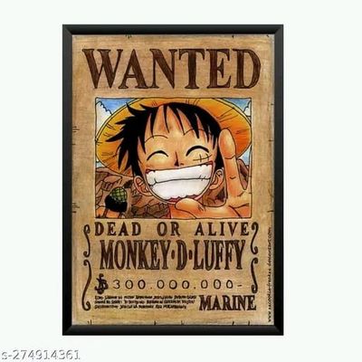 One Piece Anime Photo Frame 5X7 Inch Size Photo Frame Photo Home Office One Piece