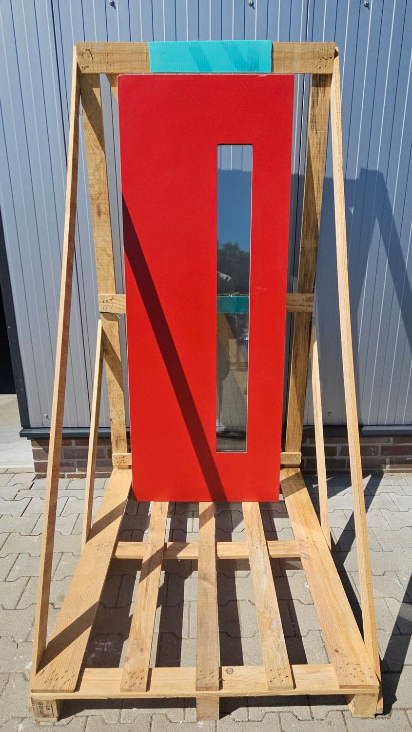 Türfüllung 2 Rot-Weiß