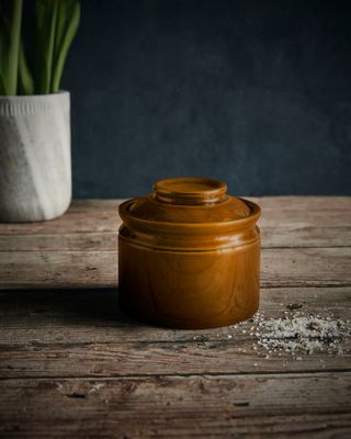 Zoutpotje Keramiek mokka