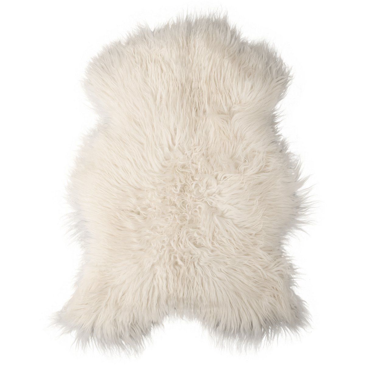 Schapenvel Icelandic Curly, wit, 90-110cm