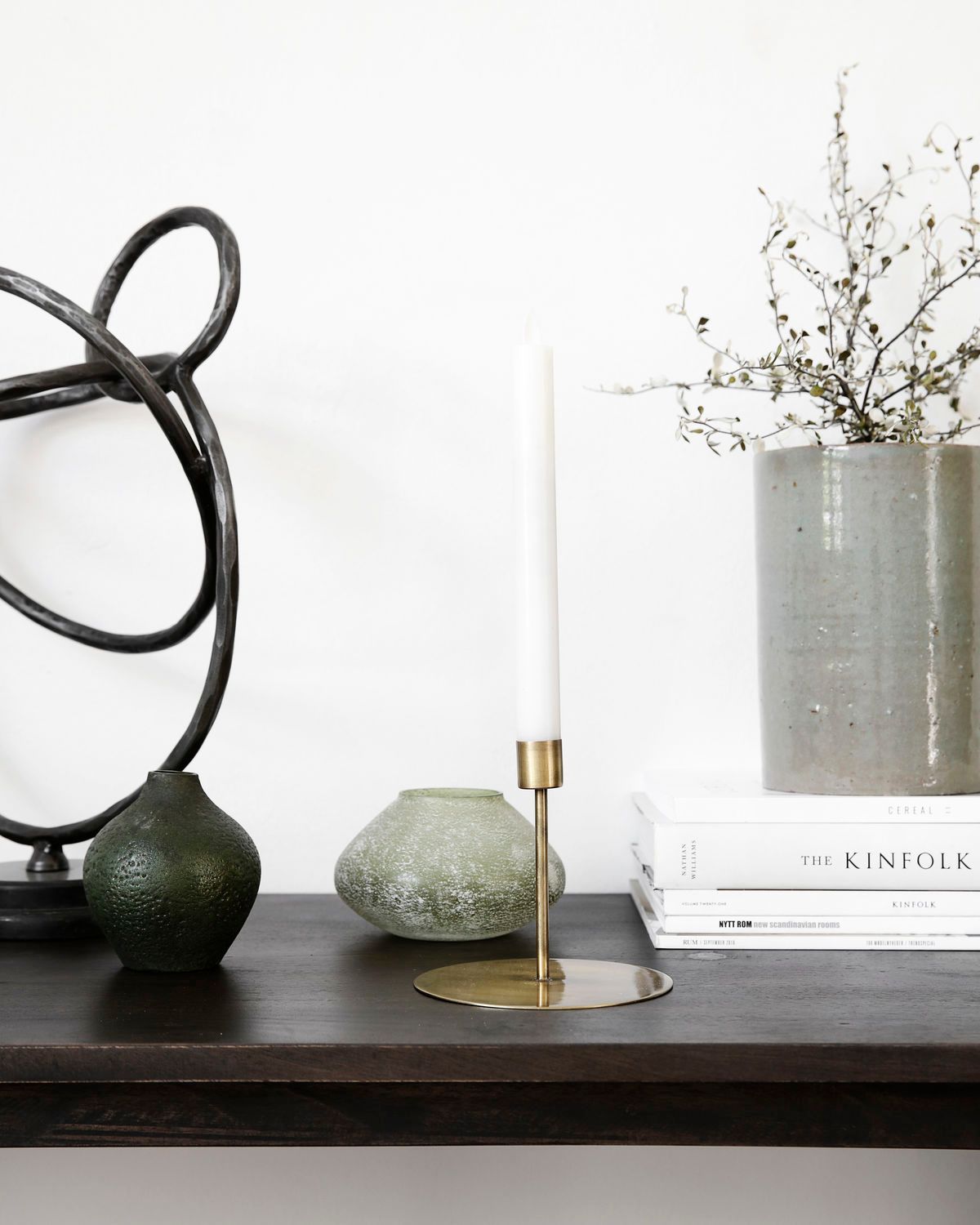 ​T-licht kandelaar Anit, messing goud, h12cm