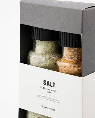 Gift box Parmesan &amp; basil, salt &amp; chilli salt