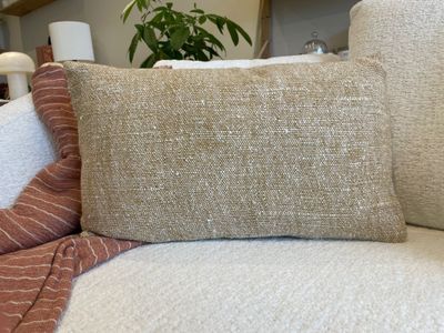 Kussen Corda Adobe, Bouclé Beige, 60x40cm
