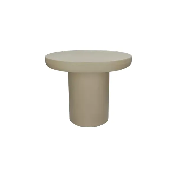 Piastro Salontafel- mortex dia 50, hoogte 40cm, grijs/beige