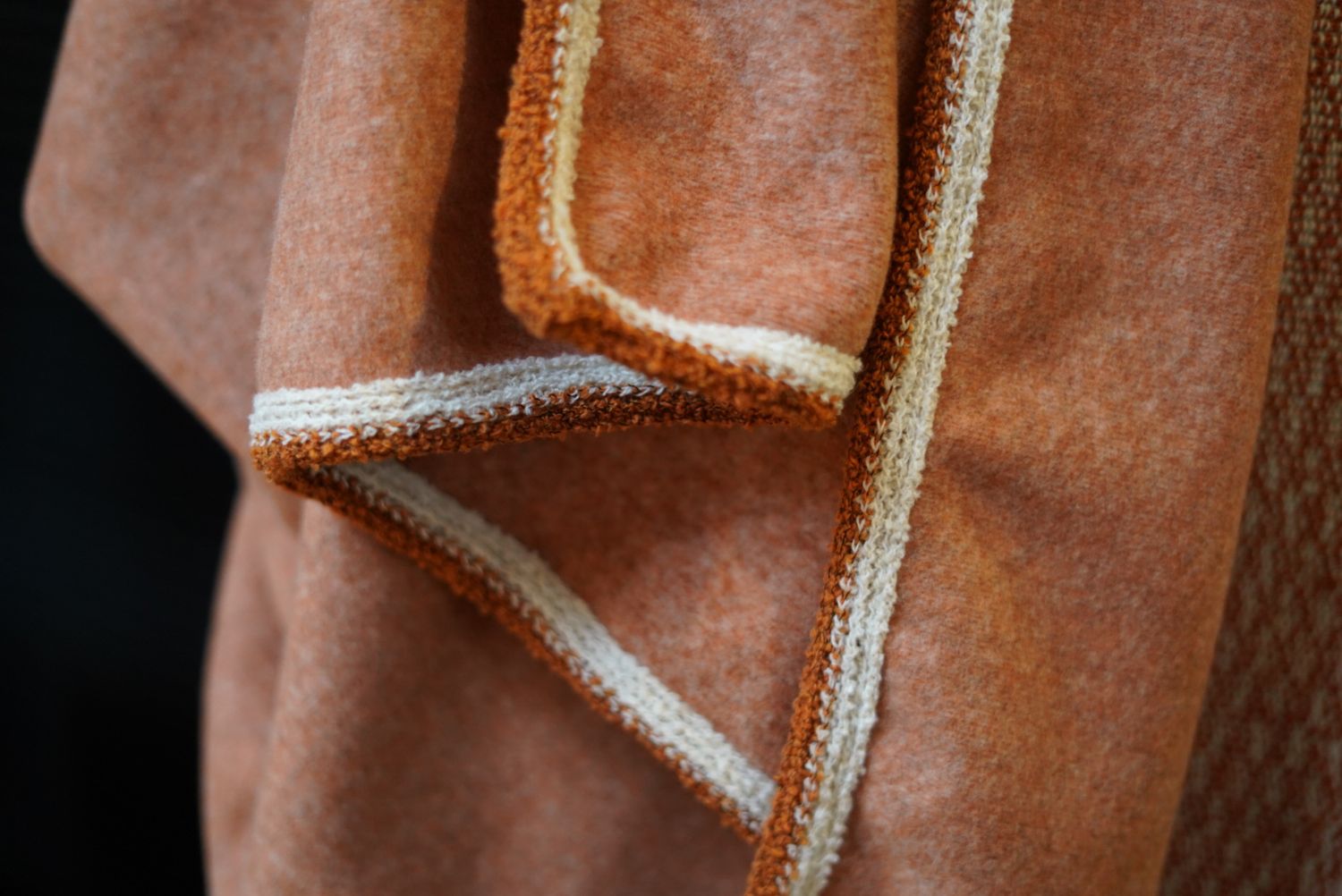 Plaid in Bamboofleece, Dolly Rust, 170x215