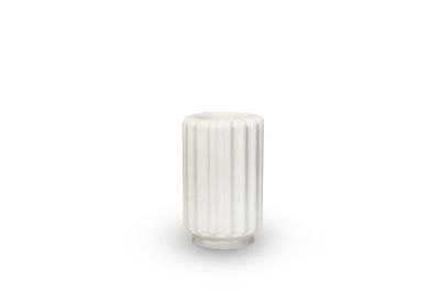 Dentelles artisanale T-light houder WIT tall, dia 6cm, hoogte 9,5cm