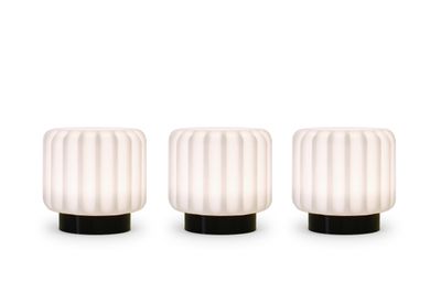 Dentelles Mini, set van 3, herlaadbaar, zwarte basis