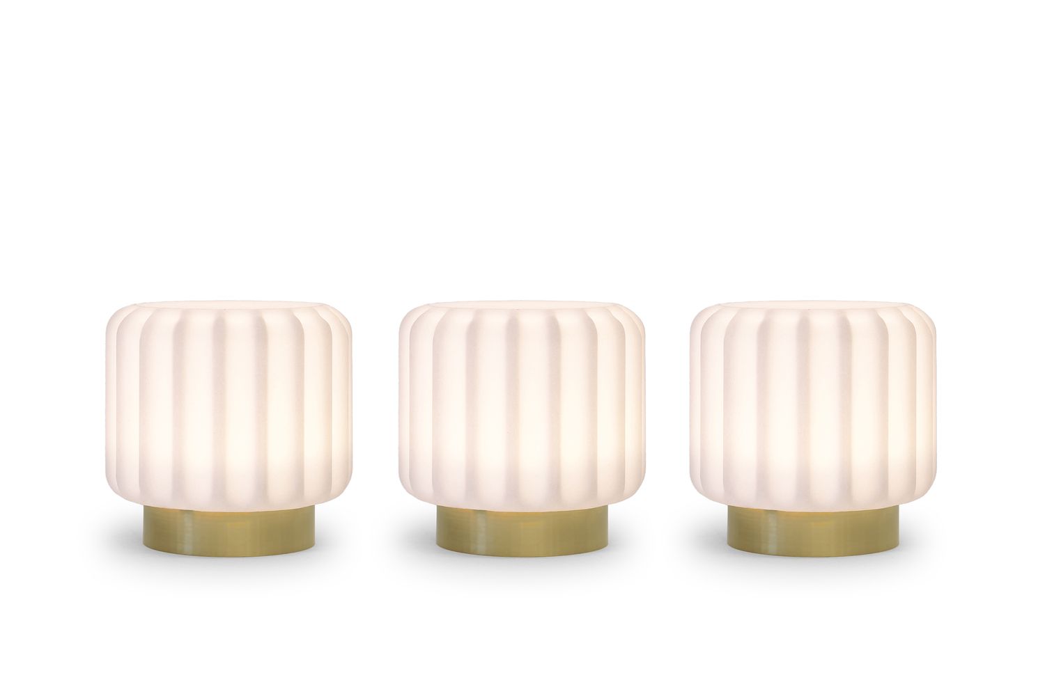Dentelles Mini, set van 3, herlaadbaar, gouden basis