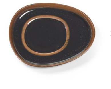 Serax, schoteltje koffietas, Black Brown, Out Of Lines