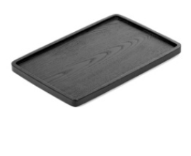 Tray Rectangular Large Black Passe-partout