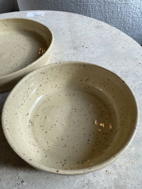 Dunes, handgedraaide keramiek, kom diameter 22 cm