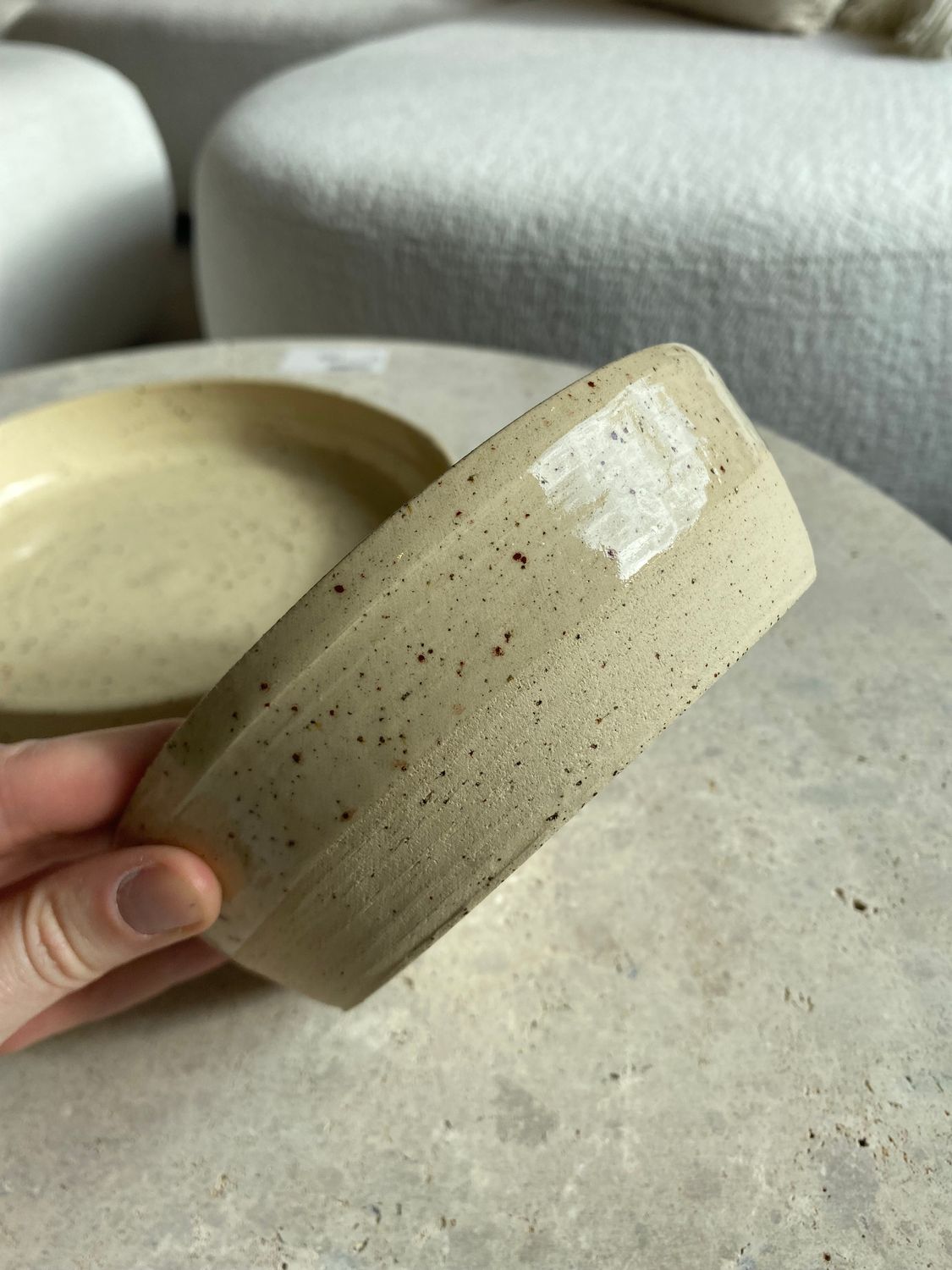 Dunes, handgedraaide keramiek, kom diameter 16cm