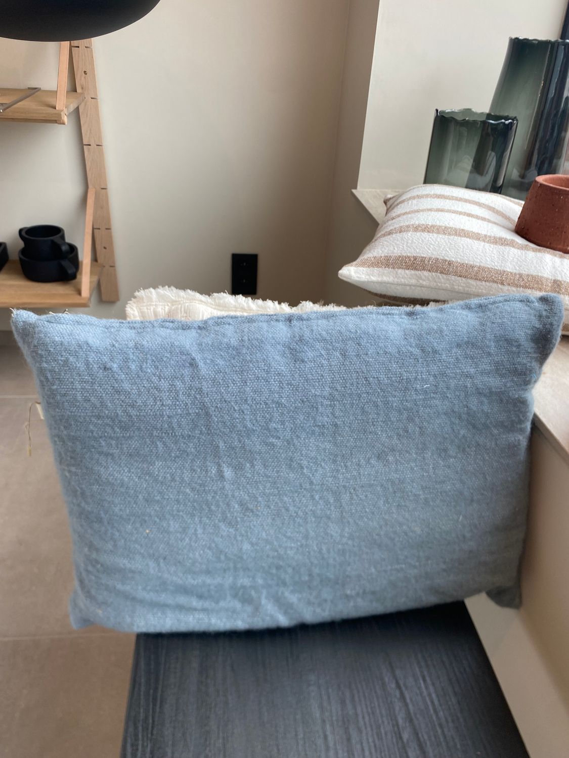 ​Kussen Marrakech, Wol, Skyblue 40x60cm